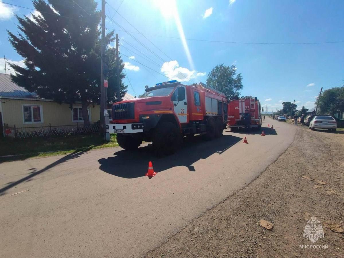 Отработали тушение пала возле Бережков
