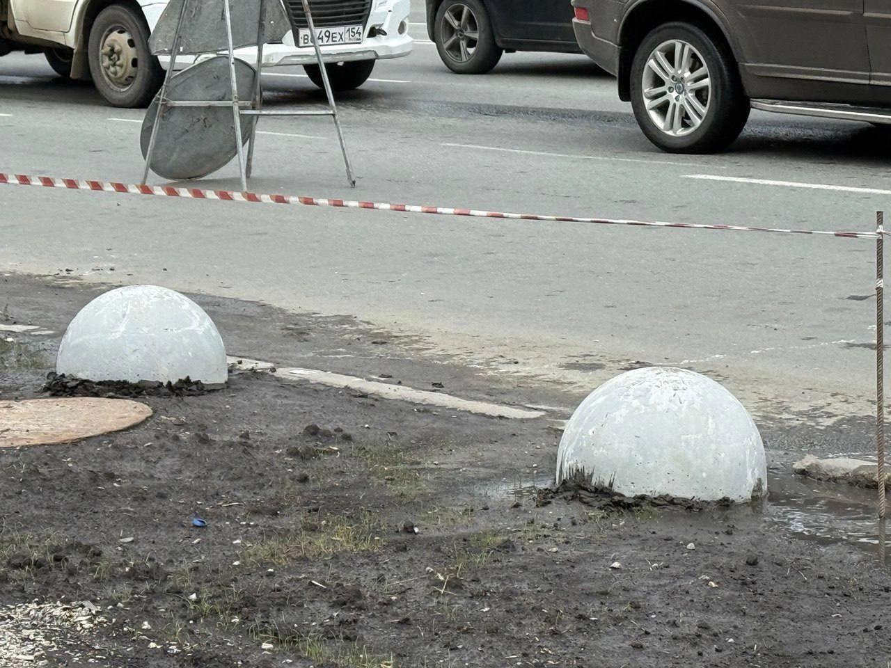 Недалеко от зоопарка появятся антипарковочные полусферы.