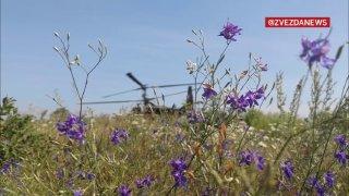 Взлет среди цветов и ракетные залпы по врагу — экипажи Ка-52М красиво уничтожили врага в зоне ответственности группировки 
