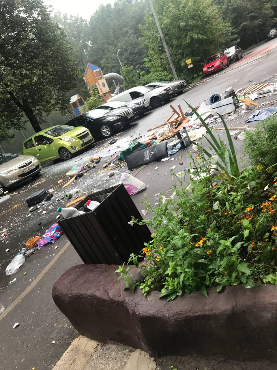 В поселке Института Полиомиелита (Новая Москва) женщина выкинула добрую часть...
