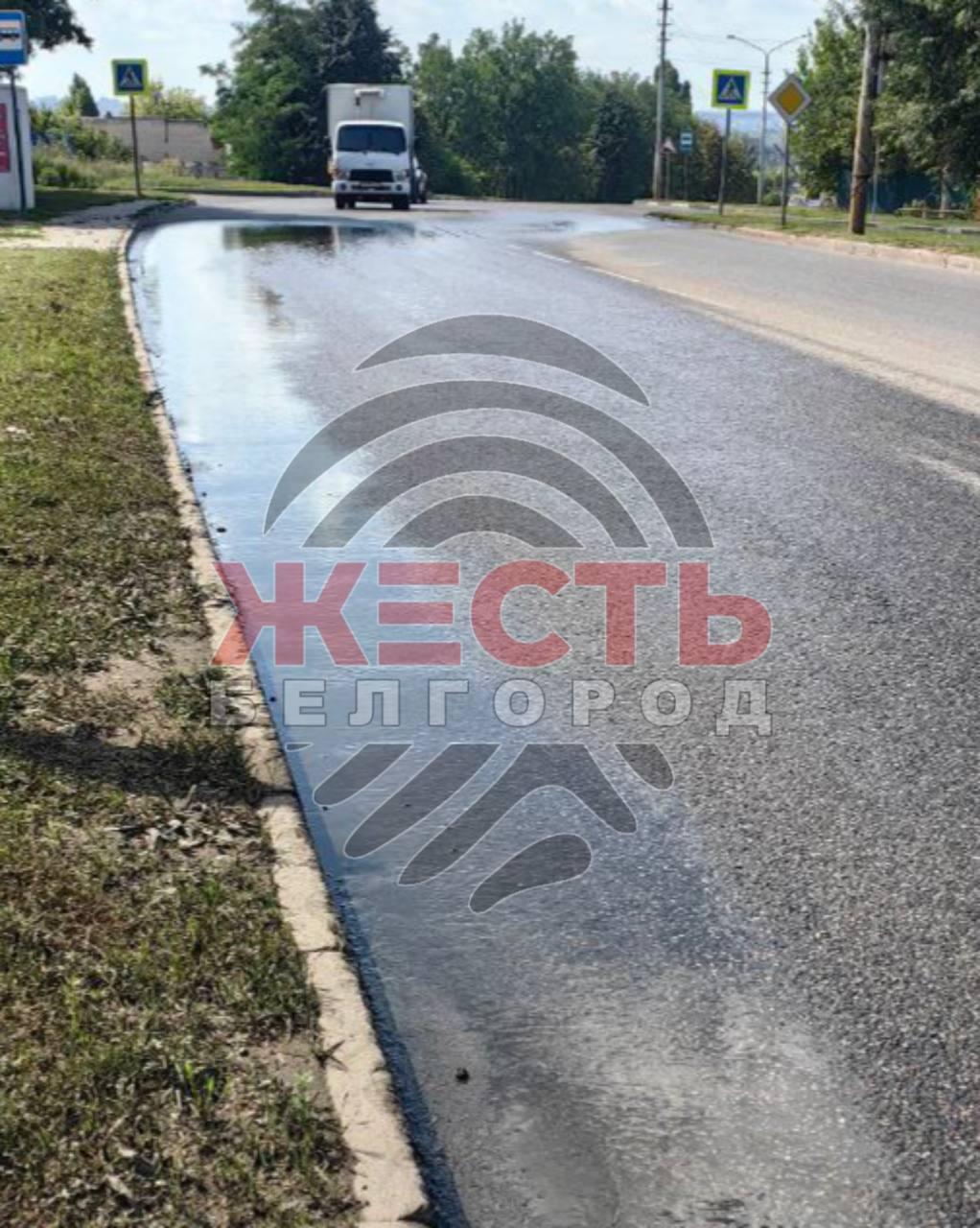 Жители ул. Промышленная в Белгороде жалуются на нескончаемый поток воды.