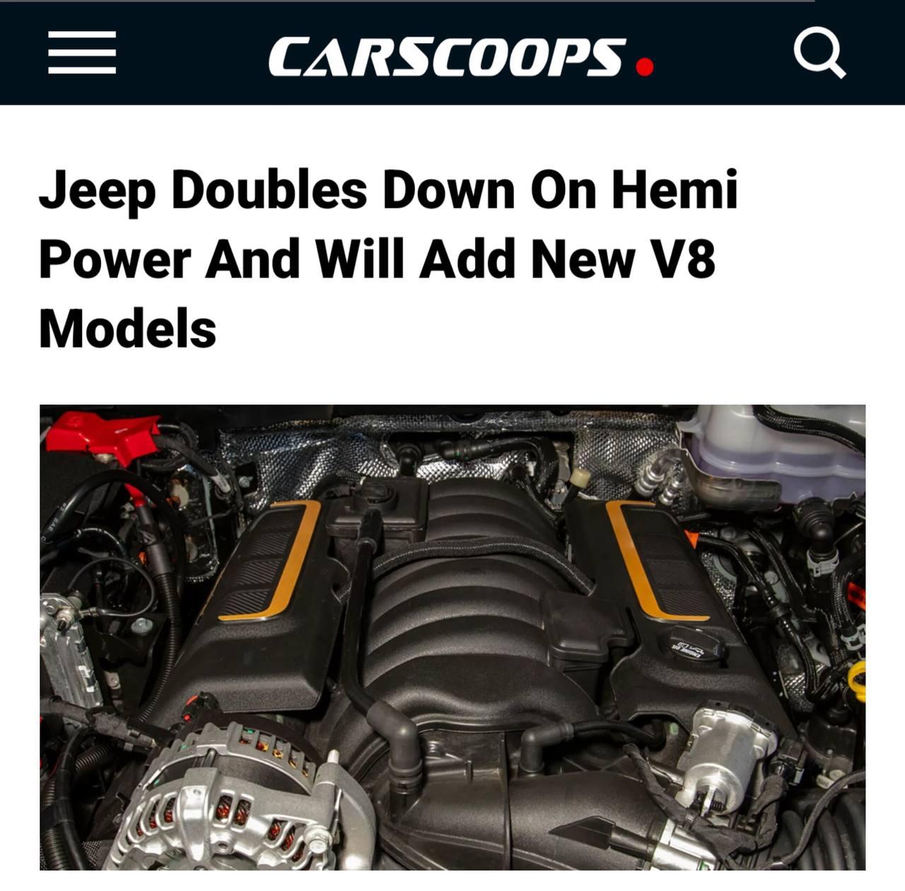 Jeep официально подтвердил: V8 остаются в строю.