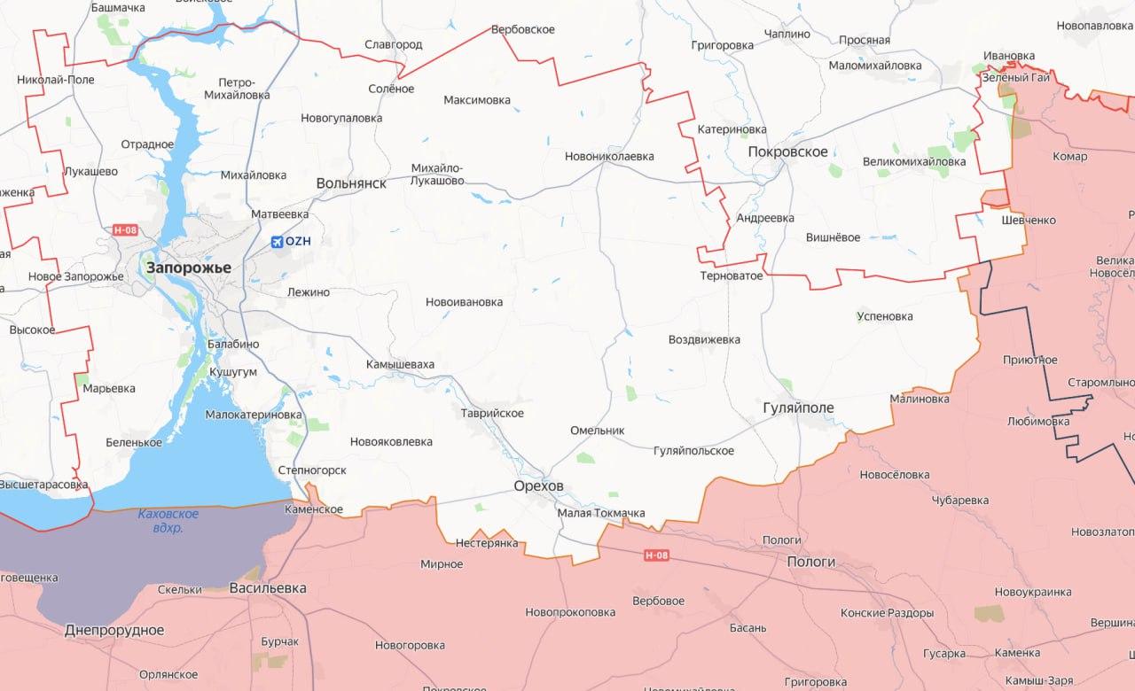 Только что в небе над Запорожской областью был сбит вражеский Су-27, пишет телеграм-канал 