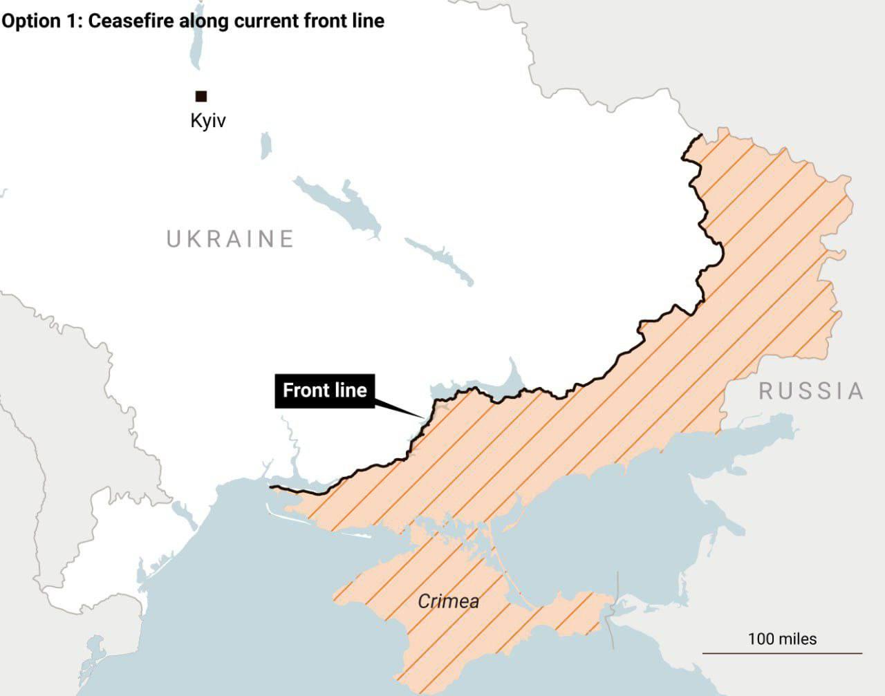 Варианты границы Украины после возможного соглашения — публикуют западные...