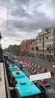 На Невском проспекте начались дорожные работы, из-за которых перекрыты несколько участков.