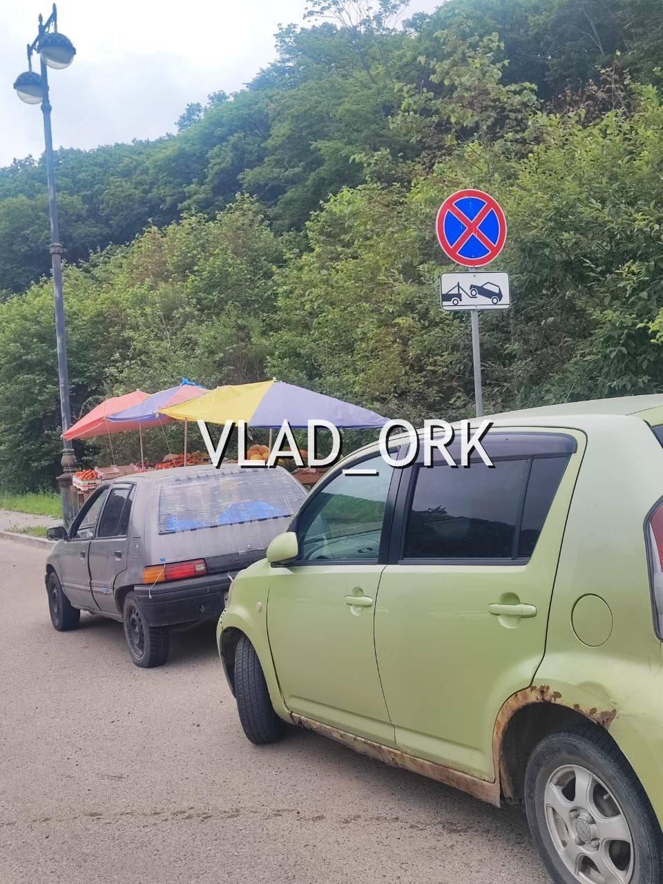 🤬 На обочине дороги на Адмирала Смирнова, 14 во Владивостоке продавец-мигрант и живёт, и торгует на земле, стоящей на балансе в собственности государства.