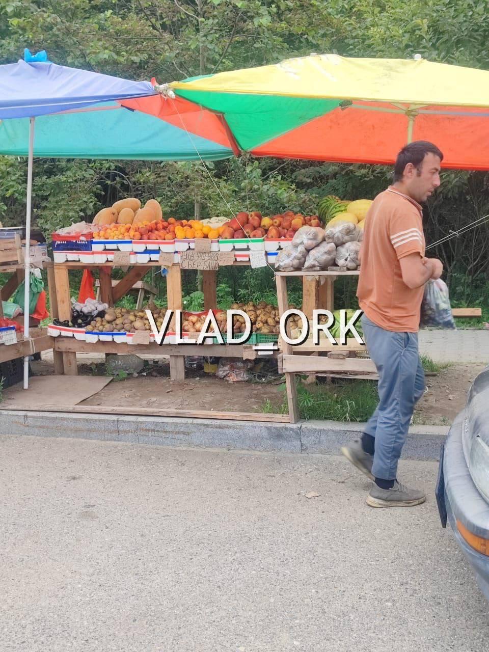 🤬 На обочине дороги на Адмирала Смирнова, 14 во Владивостоке продавец-мигрант и живёт, и торгует на земле, стоящей на балансе в собственности государства.
