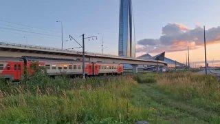 Зацеперы возле Лахта Центра. 🇷🇺 Источник: ЧП ПИТЕР