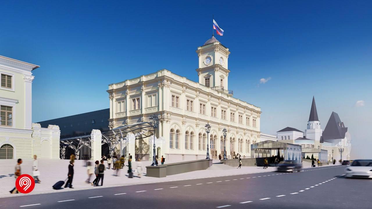 Вот так будут выглядеть навесы над парковкой и выходами из метро возле...
