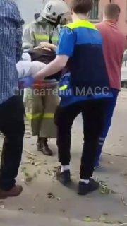 Страшные кадры из Новосибирска, где людей на остановке придавило огромное дерево.