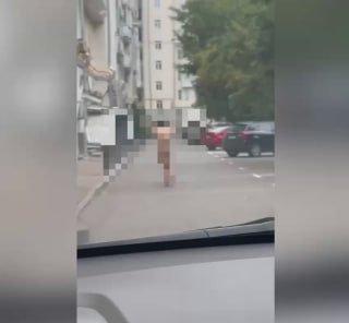 В Москве голый мужчина разгуливал по Кутузовскому проспекту. За ним пришлось...