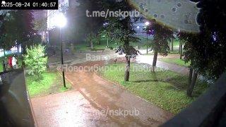 Ночью в Первомайском сквере у компании произошел конфликт. Непонятно, что...