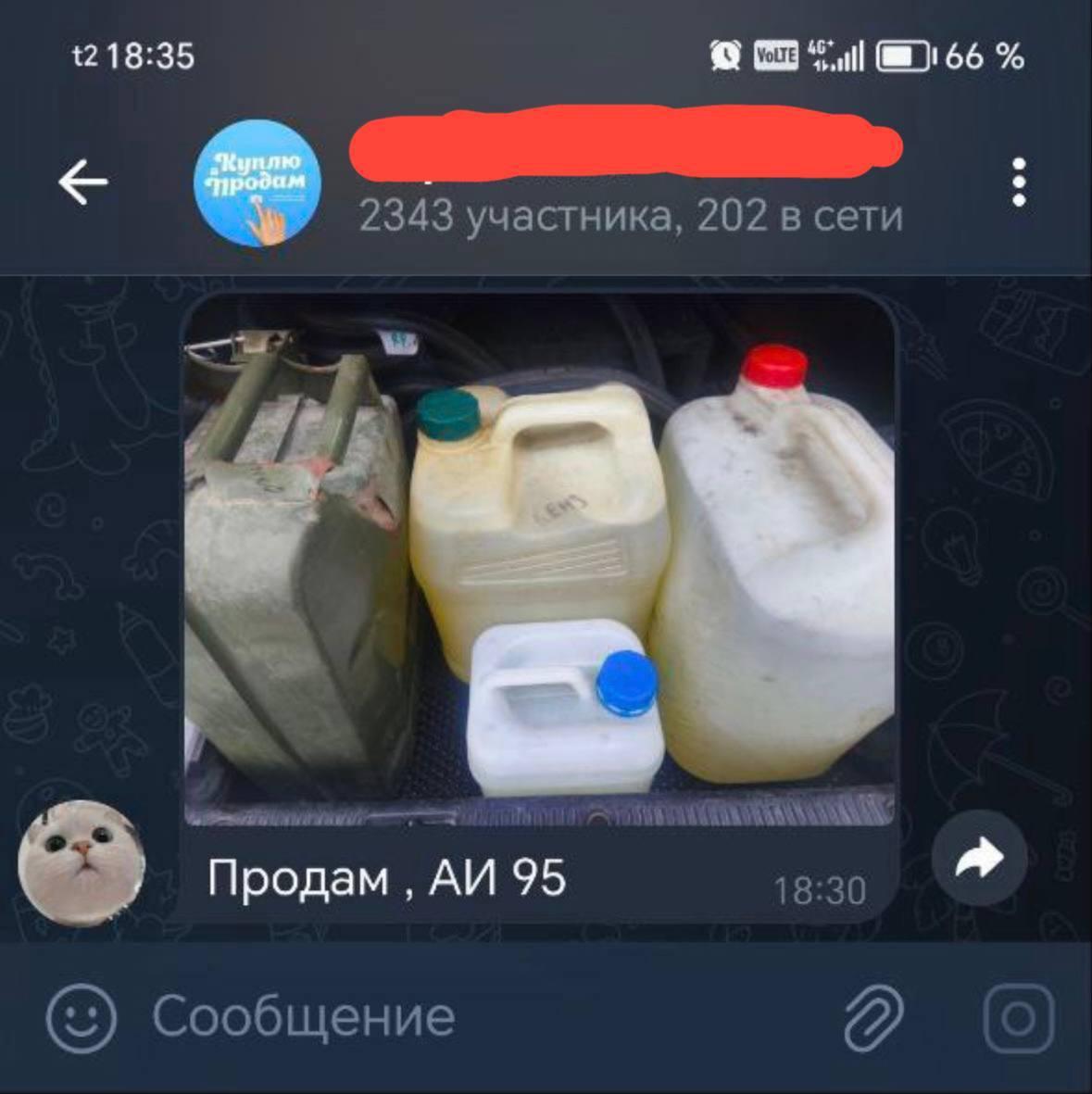 В Приморье мужчина выставил на продажу бензин по завышенной цене, который ранее набрал в канистры на заправке.