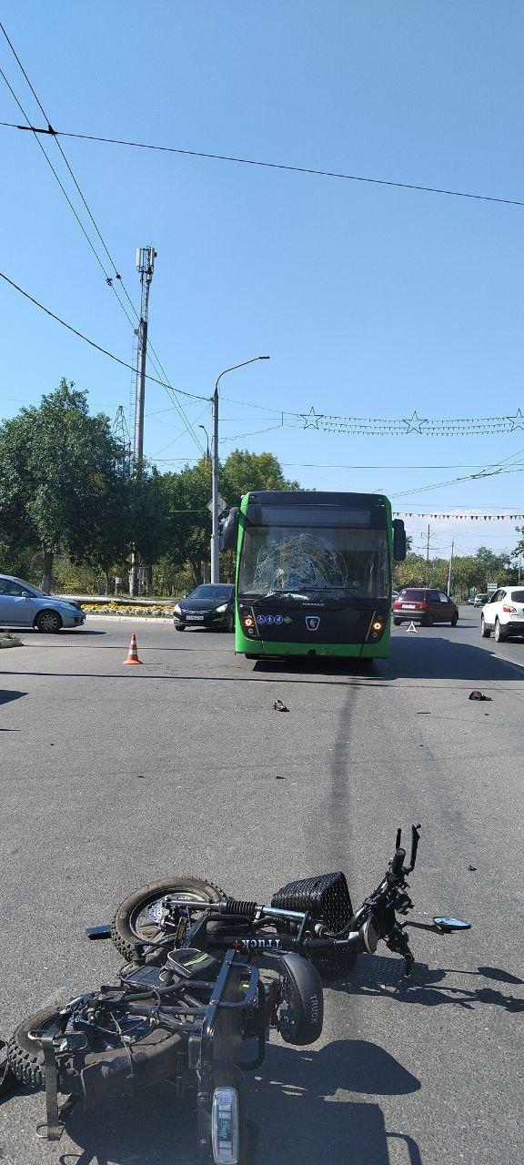 ❗️В Оренбурге автобус насмерть сбил водителя электровелосипеда