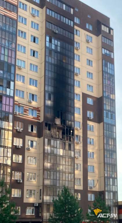 Пожар произошёл на 7 этаже многоэтажного дома на Заречной, 27