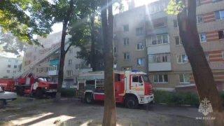 При пожаре погиб мужчина, ЧП произошло в МКД на проспекте Богдана...