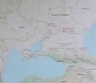 Карту с Одесской и Николаевской областями не в составе Украины заметили в...