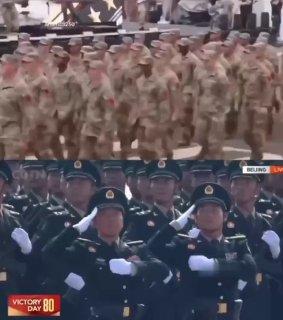 В соцсетях сравнили военный парад Дональда Трампа и военный парад Си Цзиньпина
