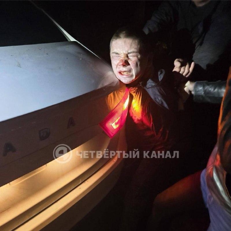 Появились кадры задержания 24-летнего Александра Черепанова*, сбежавшего из СИЗО-1