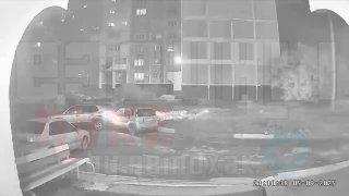 Бухая новокузнечанка продемонстрировала водительский перфоманс во дворах
