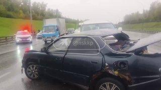 Человек погиб в аварии перед Бугринским мостом в Новосибирске