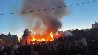В Коломне сгорел частный жилой дом площадью более 300 квадратных метров