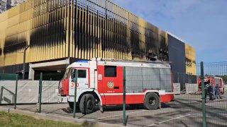 Пожар на строящейся парковке в Красногорске ликвидирован. Пожар на...