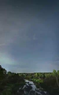 В Ленинградской области заметили северное сияние.