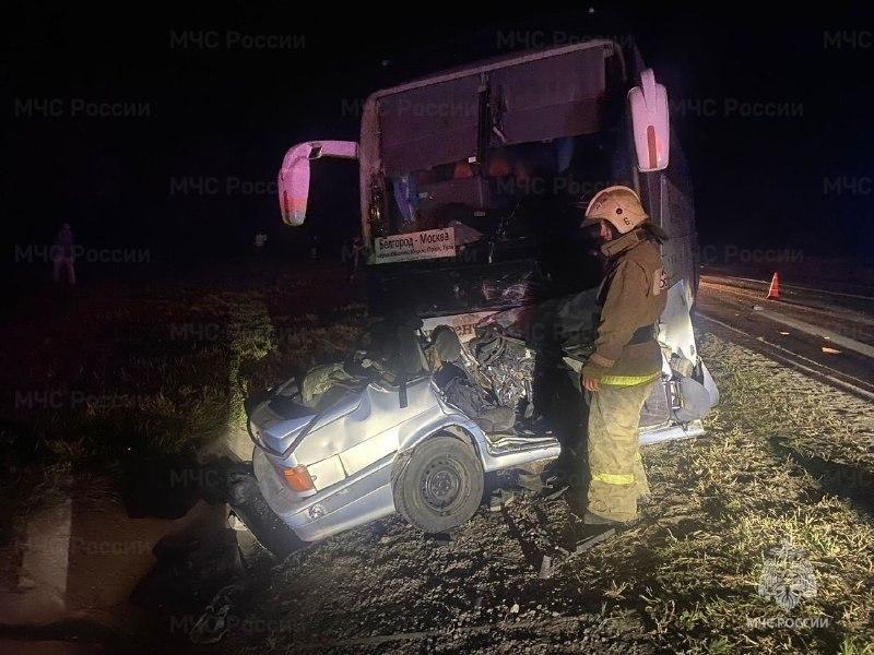 Три человека погибли в ДТП с автобусом Белгород—Москва на трассе М‑2