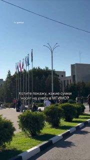 Москвичка показала сумки студенток МГИМО.