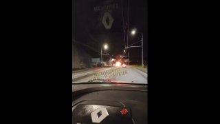 Автобус вспыхнул утром в Новокузнецке