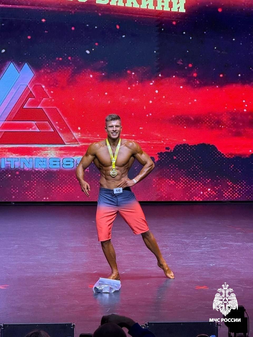 Пожарный из Борисовки выиграл открытый чемпионат Белгорода по бодибилдингу