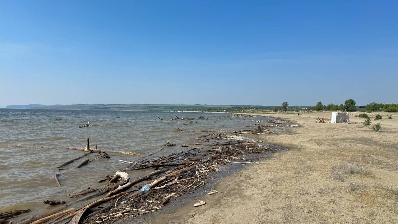 На Красноярском водохранилище прибыла вода. 