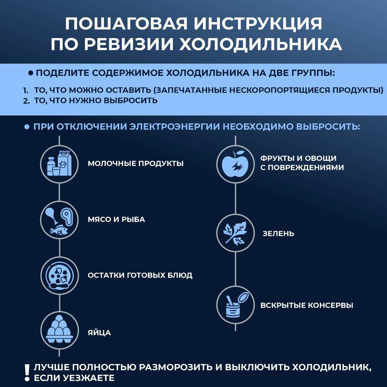 Отключение электричества: проверьте холодильник