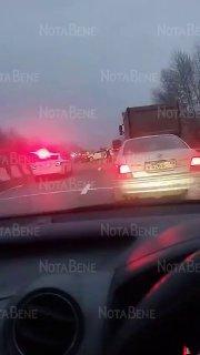 Авария с пострадавшими на объездной Абакана — недалеко от поворота в сторону...