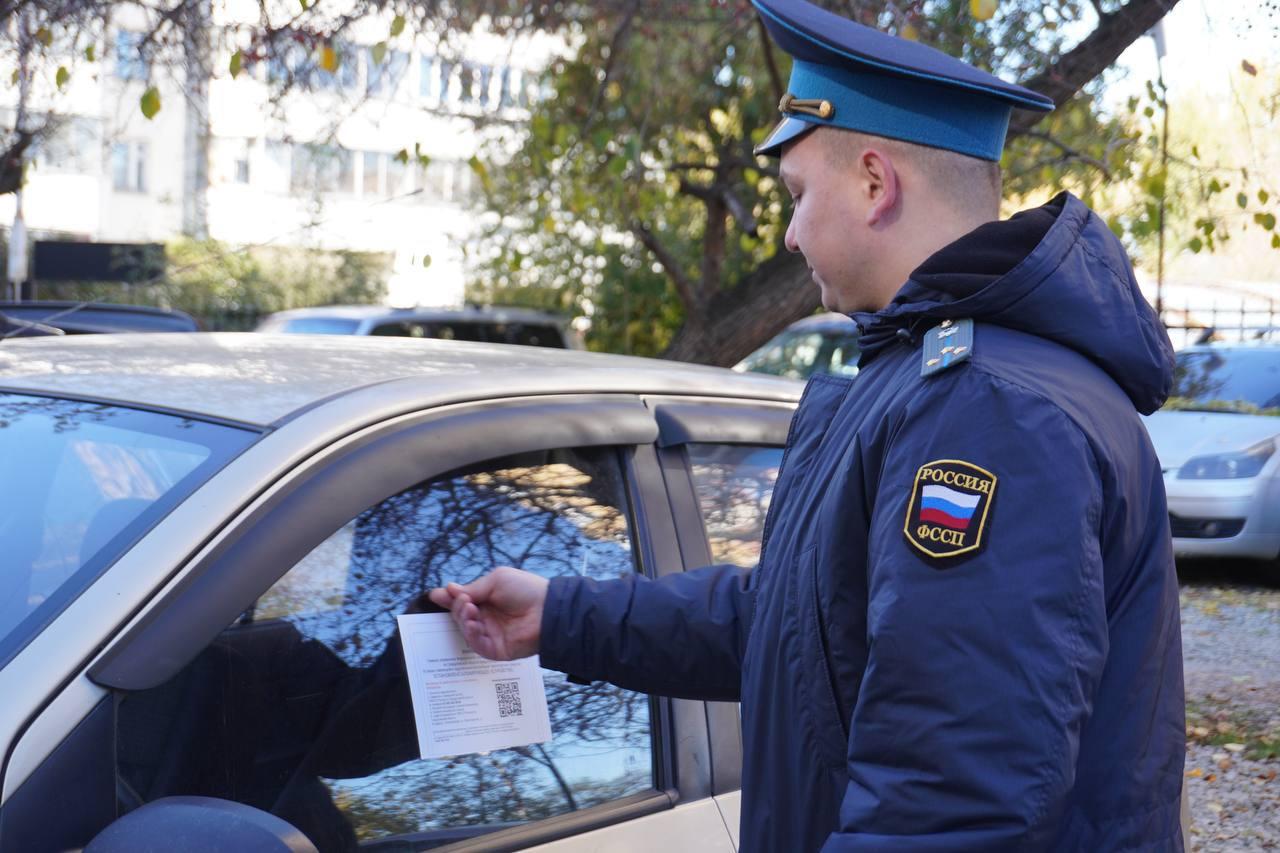 56 блокаторов установили приставы на машины должников за месяц