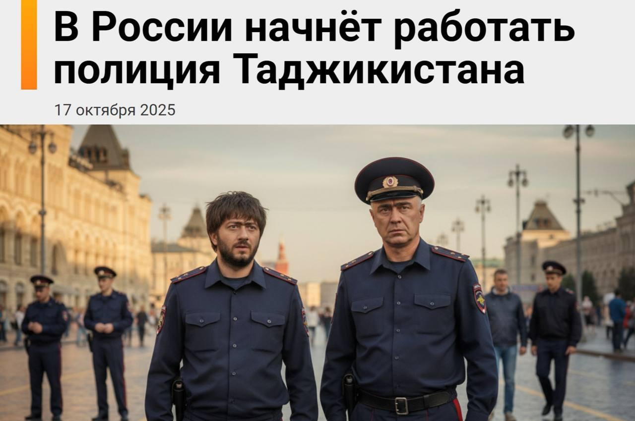 Полиция Таджикистана появится в России — Путин подписал распоряжение, одобрившее соглашение об открытии в Москве представительства МВД республики