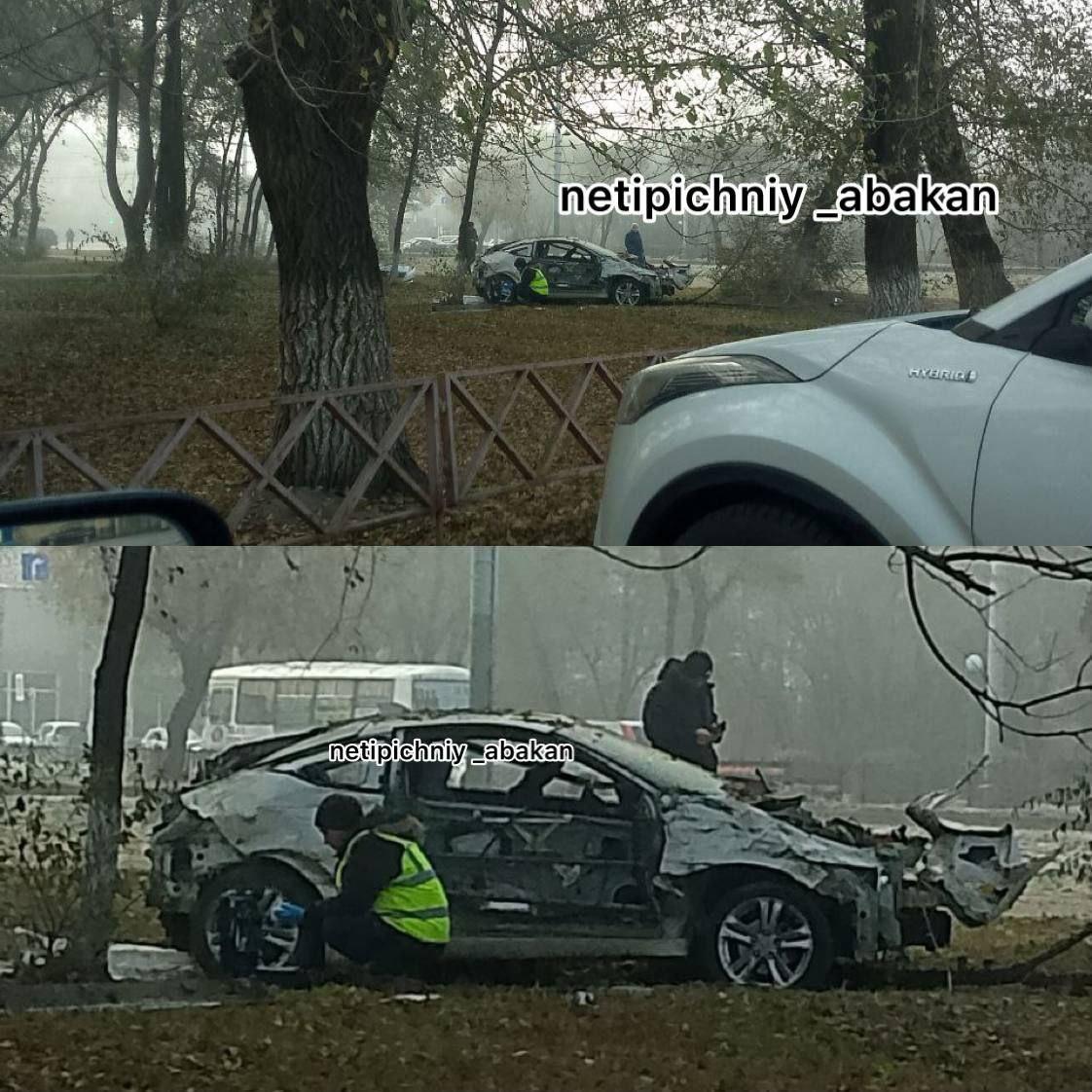 Серьезная авария в Абакане, у гостиницы «Дружба»