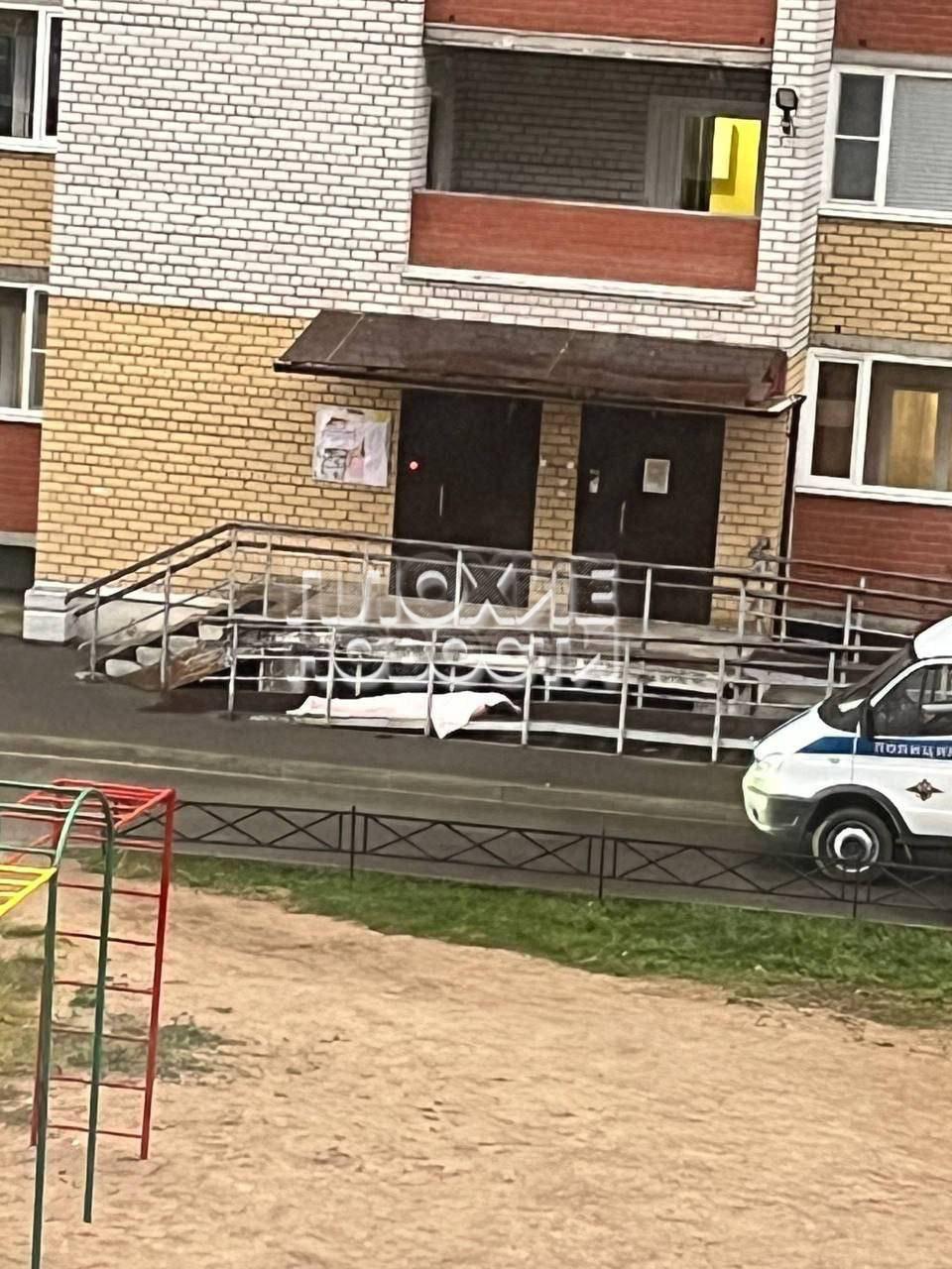 Вологодская школьница выпала из окна и повисла на перилах перед подъездом На...