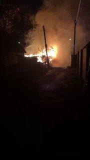 Сегодня ночью в Новосибирске произошел очередной пожар