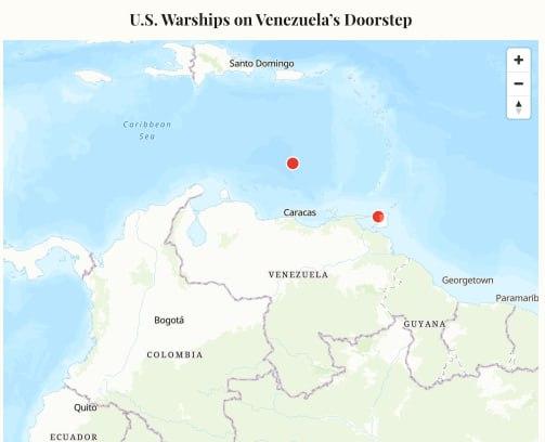 США закрыли воздушное пространство возле Пуэрто-Рико, что говорит о потенциальной подготовке ВВС к ударам по Венесуэле — западные СМИ