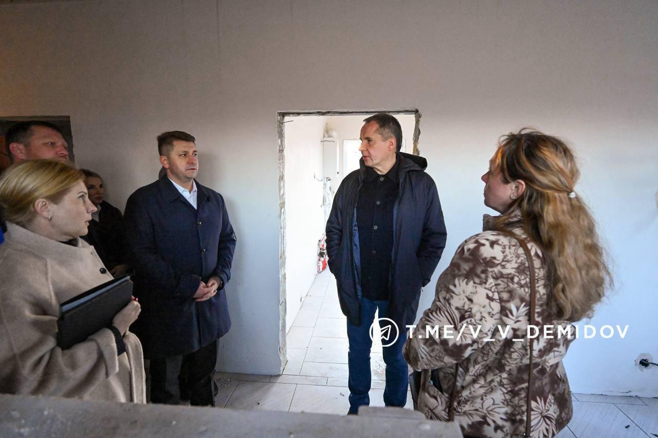 Строительство 4 домов для многодетных семей в Белгороде: готовность до 80%, сдача — до Нового года