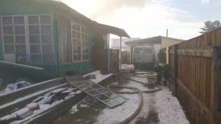 В Шагонаре из-за взрыва газа на кухне частного дома произошел пожар.