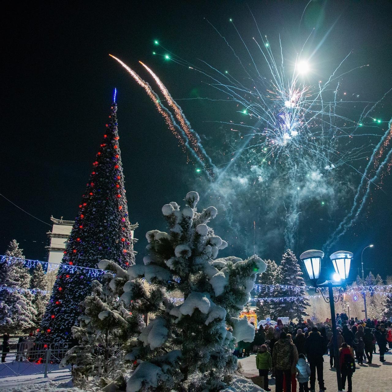 Новогодний городок в центре Кызыла откроется 25 декабря.
