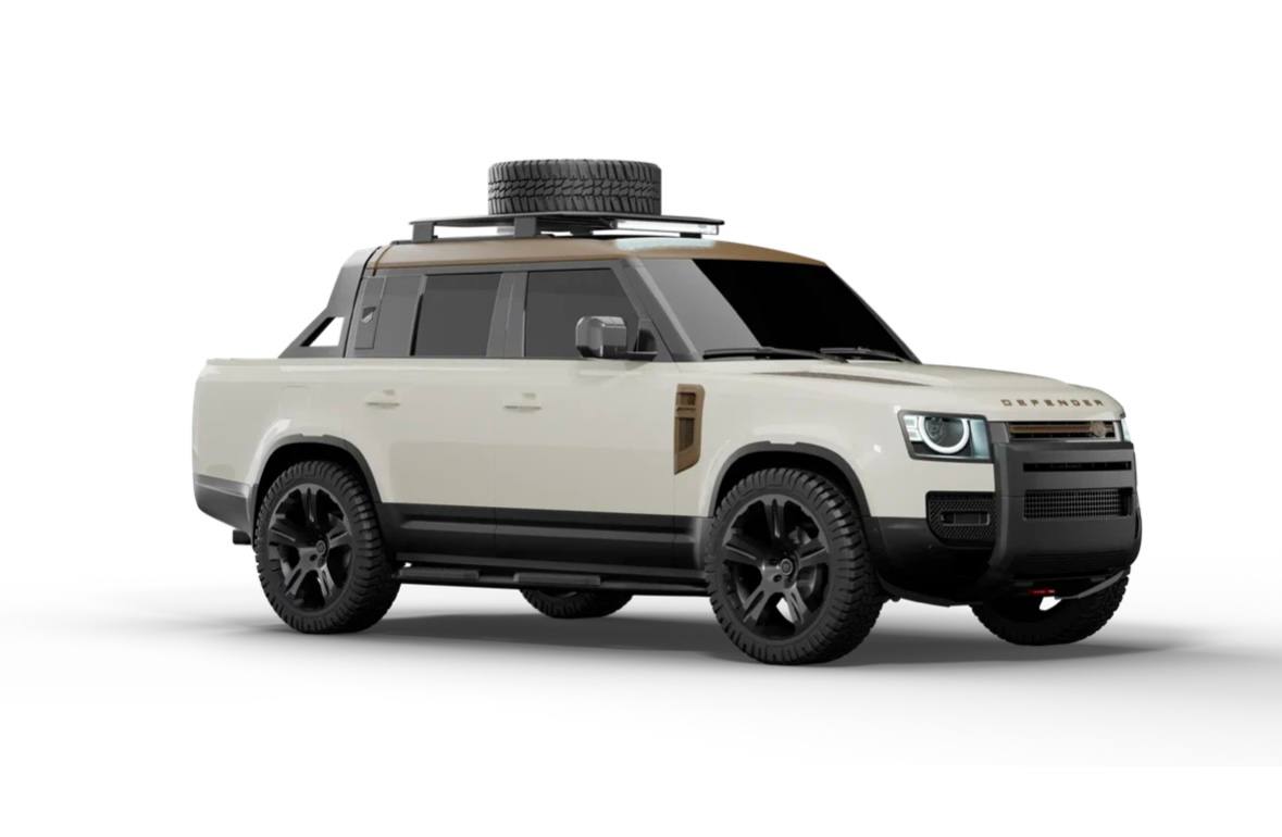 Land Rover Defender 130 начали переделалывать в пикап...