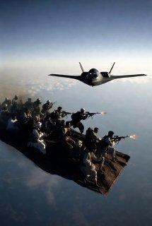 Спанч-Боб, военный на ковре-самолете, ракета 